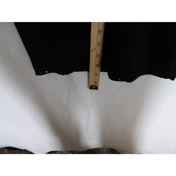 Guess Dress Women Small Black Mesh Cutout LBD Cocktail Perforated Sheath Evening - Picture 6 of 11